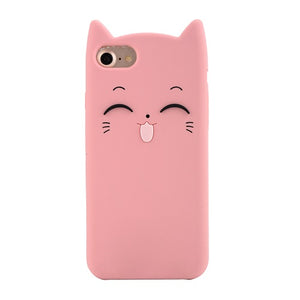 5 S Case Cover For iPhone 5 5S Cute silicone 3D Glitter Soft TPU Cat Phone Cases For apple iphone 5s 5 SE Fundas Coque For Girl