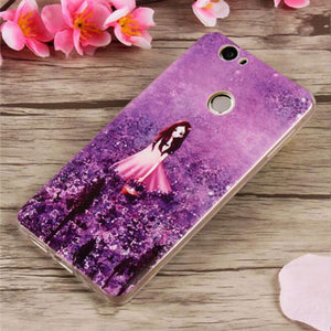 prancisse For Coque Huawei Nova Case Can-L11 Soft TPU Silicone Cover Cat Flower Girl Phone Cases For Huawei Nova Case Cover Capa Funda 5.0