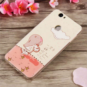 prancisse For Coque Huawei Nova Case Can-L11 Soft TPU Silicone Cover Cat Flower Girl Phone Cases For Huawei Nova Case Cover Capa Funda 5.0