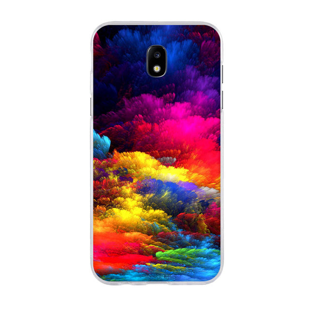 happy For Samsung Galaxy J3 J5 J7 2017 SM-J730F Case Soft Silicone Cover 3D Pattern Cat Capa For Samsung J3 J5 J7 Pro 2017 Phone Cases