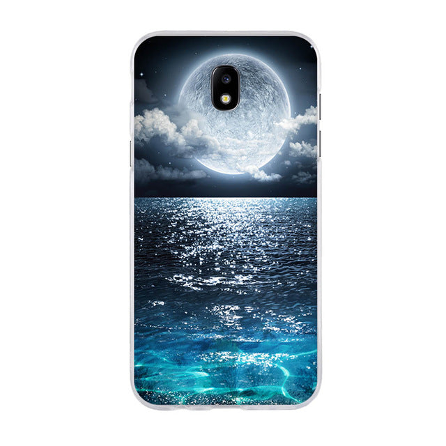 happy For Samsung Galaxy J3 J5 J7 2017 SM-J730F Case Soft Silicone Cover 3D Pattern Cat Capa For Samsung J3 J5 J7 Pro 2017 Phone Cases