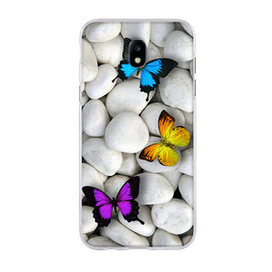 happy For Samsung Galaxy J3 J5 J7 2017 SM-J730F Case Soft Silicone Cover 3D Pattern Cat Capa For Samsung J3 J5 J7 Pro 2017 Phone Cases