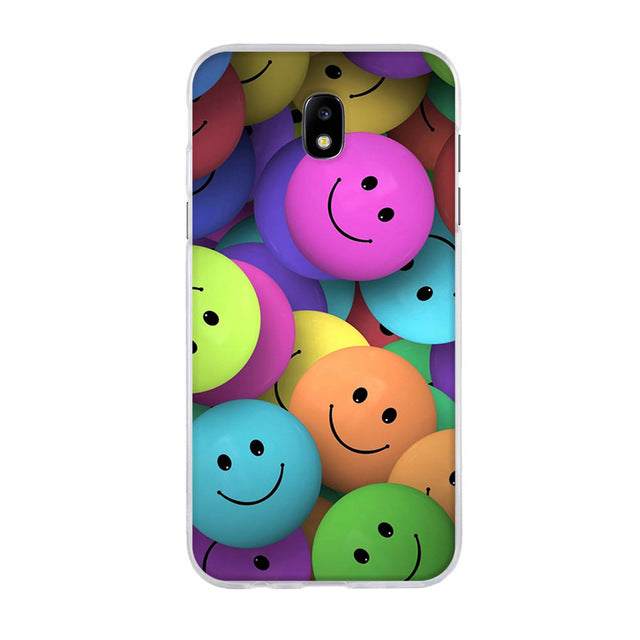 happy For Samsung Galaxy J3 J5 J7 2017 SM-J730F Case Soft Silicone Cover 3D Pattern Cat Capa For Samsung J3 J5 J7 Pro 2017 Phone Cases