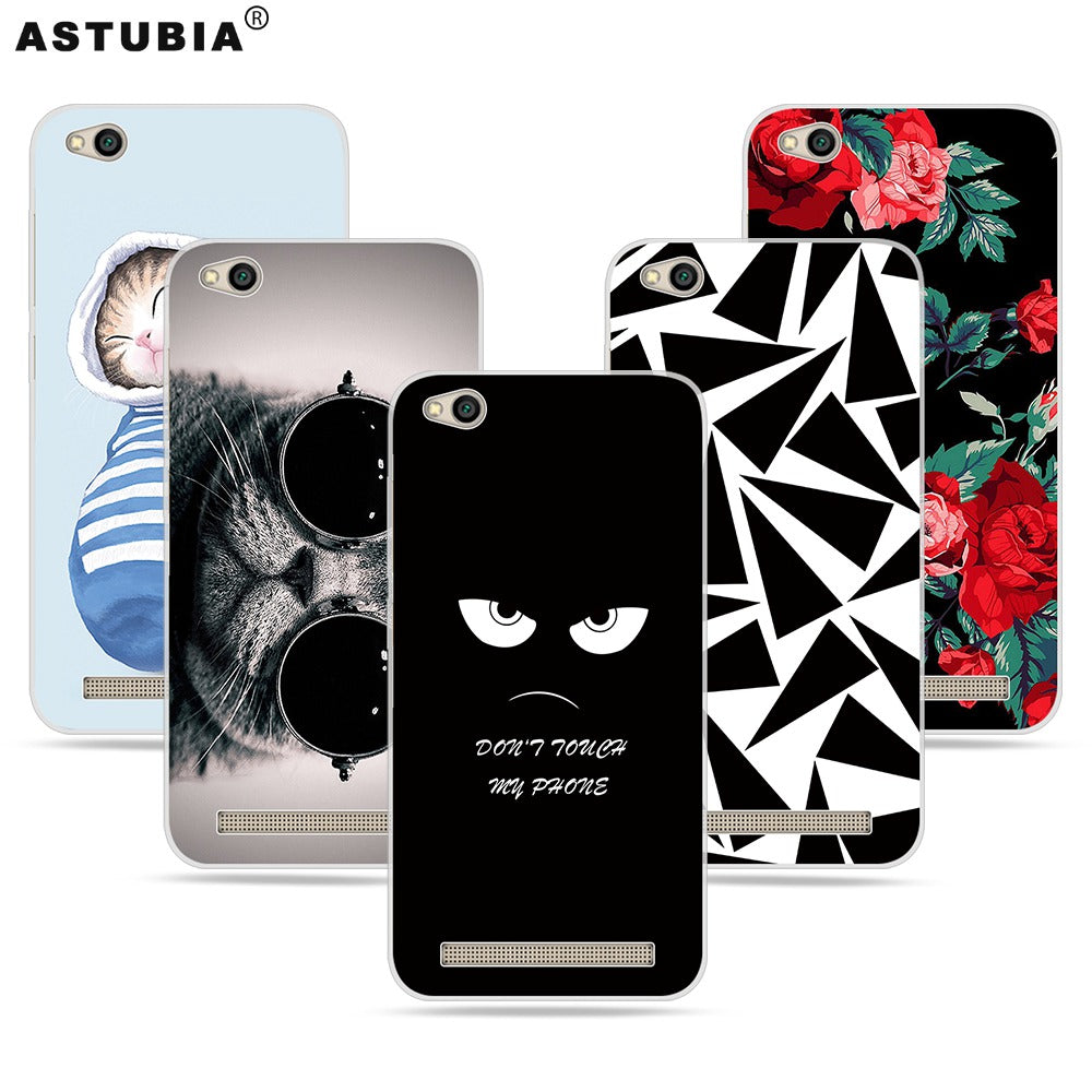 ASTUBIA Phone Case For Redmi 5A Case Silisone Soft TPU Cute Cat Phone Cover For Xiaomi Redmi 5A Case For Xiaomi Redmi 5 A Coque