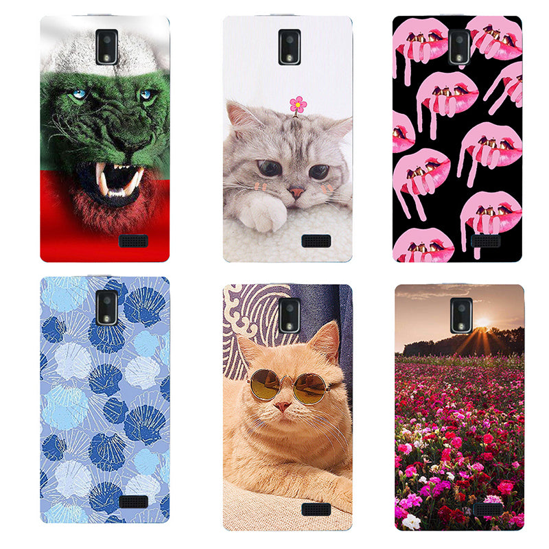 flower For Coque Lenovo A328 A328T Case Cover Flowers cat Painting Phone Cases For Funda Lenovo A328 A 328 4.5"