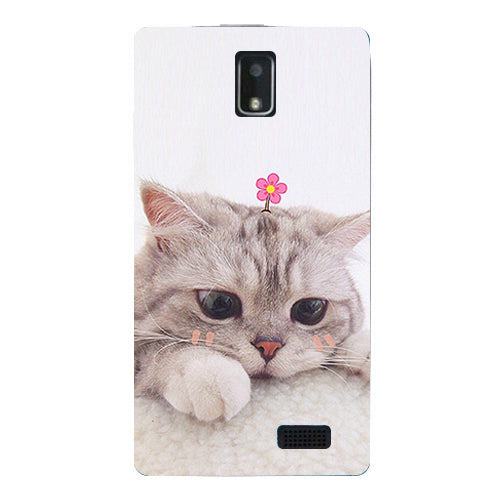 flower For Coque Lenovo A328 A328T Case Cover Flowers cat Painting Phone Cases For Funda Lenovo A328 A 328 4.5"
