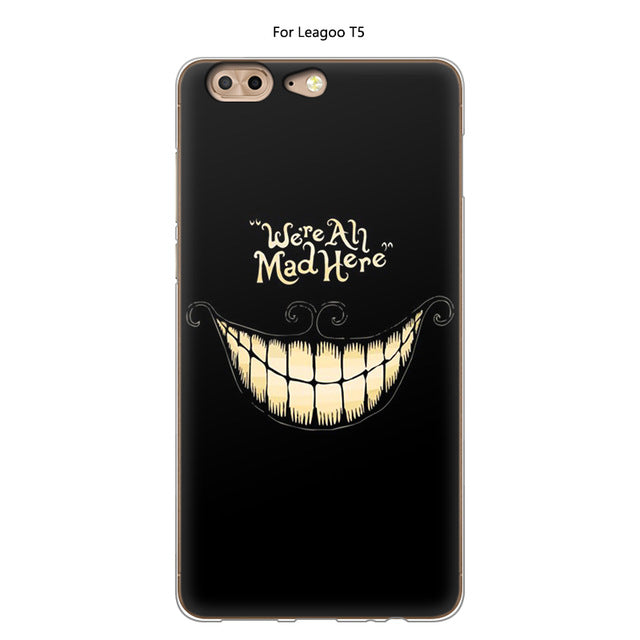 bad smile Case For Leagoo T5 Cover Silicone TPU Protective Luxury Soft Cartoon Cute Cat Back Cover Phone Case For Leagoo T5 Cases