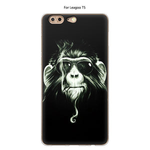 bad smile Case For Leagoo T5 Cover Silicone TPU Protective Luxury Soft Cartoon Cute Cat Back Cover Phone Case For Leagoo T5 Cases