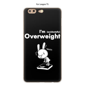 bad smile Case For Leagoo T5 Cover Silicone TPU Protective Luxury Soft Cartoon Cute Cat Back Cover Phone Case For Leagoo T5 Cases