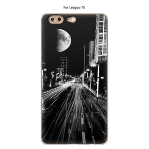 bad smile Case For Leagoo T5 Cover Silicone TPU Protective Luxury Soft Cartoon Cute Cat Back Cover Phone Case For Leagoo T5 Cases
