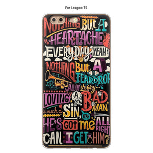 bad smile Case For Leagoo T5 Cover Silicone TPU Protective Luxury Soft Cartoon Cute Cat Back Cover Phone Case For Leagoo T5 Cases