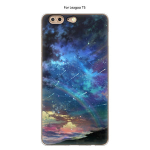 bad smile Case For Leagoo T5 Cover Silicone TPU Protective Luxury Soft Cartoon Cute Cat Back Cover Phone Case For Leagoo T5 Cases