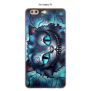 bad smile Case For Leagoo T5 Cover Silicone TPU Protective Luxury Soft Cartoon Cute Cat Back Cover Phone Case For Leagoo T5 Cases
