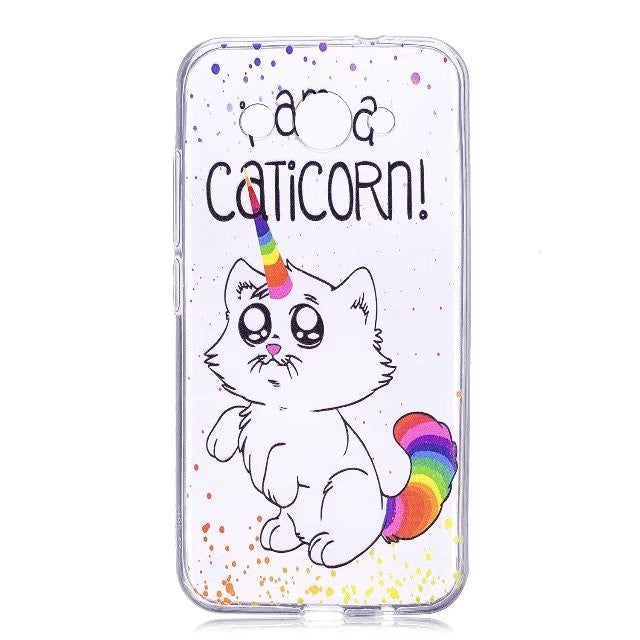 yoga Cat huawei Y3 2017 Case Silicone Cute Cat Clear Back Phone Cases For Huawei Y3 2017 Cover CRO-L22 Girls Animal Soft TPU 5.0 inch