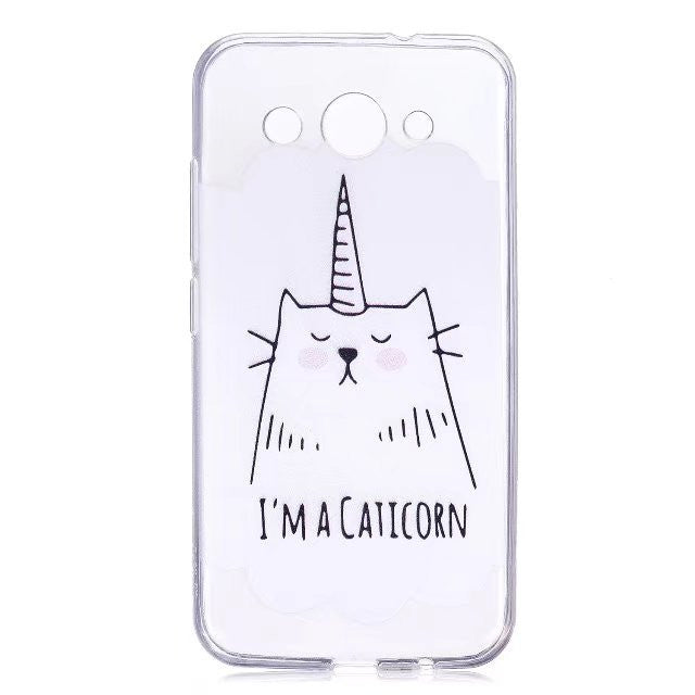 yoga Cat huawei Y3 2017 Case Silicone Cute Cat Clear Back Phone Cases For Huawei Y3 2017 Cover CRO-L22 Girls Animal Soft TPU 5.0 inch